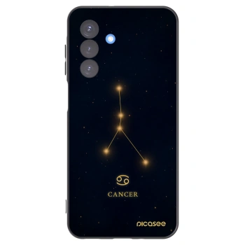 Picasee Μαύρη θήκη σιλικόνης για Samsung Galaxy A17 5G - CANCER