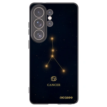 Picasee Μαύρη θήκη σιλικόνης για Samsung Galaxy S26 Ultra - CANCER