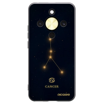 Picasee Μαύρη θήκη σιλικόνης για Honor Magic8 Lite 5G - CANCER
