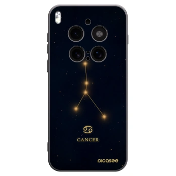 Picasee Μαύρη θήκη σιλικόνης για Vivo X300 Pro - CANCER