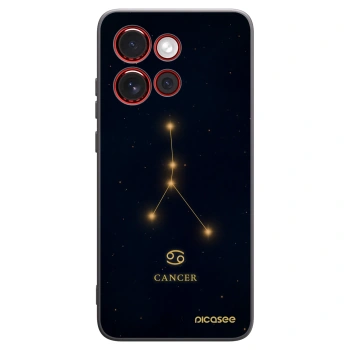 Picasee Μαύρη θήκη σιλικόνης για Motorola Edge 60 Neo 5G - CANCER