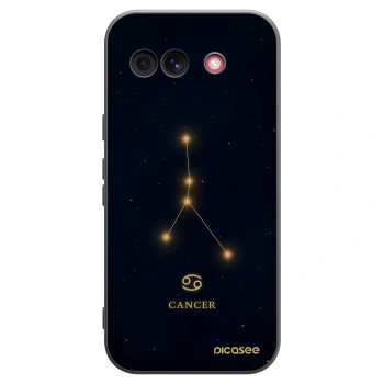 Picasee Μαύρη θήκη σιλικόνης για Google Pixel 10a - CANCER