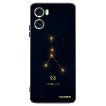 Picasee Μαύρη θήκη σιλικόνης για Motorola Moto G06 - CANCER