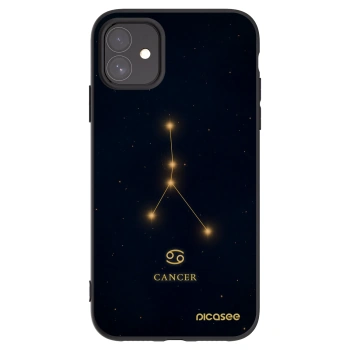 Picasee Μαύρη θήκη σιλικόνης για Apple iPhone 11 - CANCER