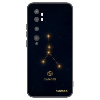Picasee Μαύρη θήκη σιλικόνης για Xiaomi Mi Note 10 (Pro) - CANCER