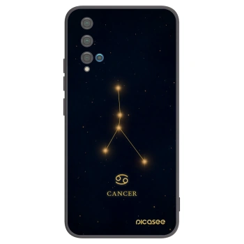 Picasee Μαύρη θήκη σιλικόνης για Huawei Nova 5T - CANCER