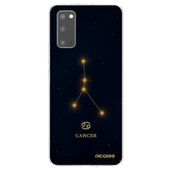 Picasee διαφανής θήκη σιλικόνης Samsung Galaxy S20 G980F - CANCER