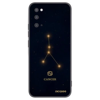Picasee Μαύρη θήκη σιλικόνης για Samsung Galaxy S20 G980F - CANCER