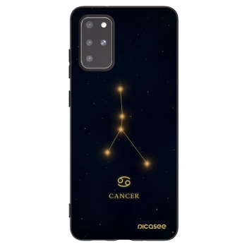 Picasee Μαύρη θήκη σιλικόνης για Samsung Galaxy S20+ G985F - CANCER