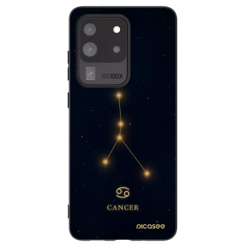 Picasee Μαύρη θήκη σιλικόνης για Samsung Galaxy S20 Ultra 5G G988F - CANCER