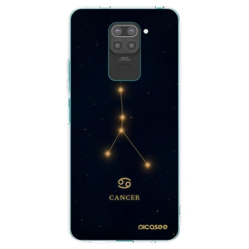 Picasee Μαύρη θήκη σιλικόνης για Xiaomi Redmi Note 9 - CANCER