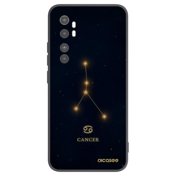 Picasee Μαύρη θήκη σιλικόνης για Xiaomi Mi Note 10 Lite - CANCER