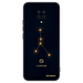 Picasee Μαύρη θήκη σιλικόνης για Xiaomi Redmi Note 9S - CANCER