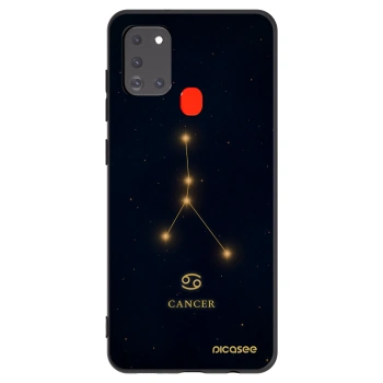 Picasee Μαύρη θήκη σιλικόνης για Samsung Galaxy A21s - CANCER