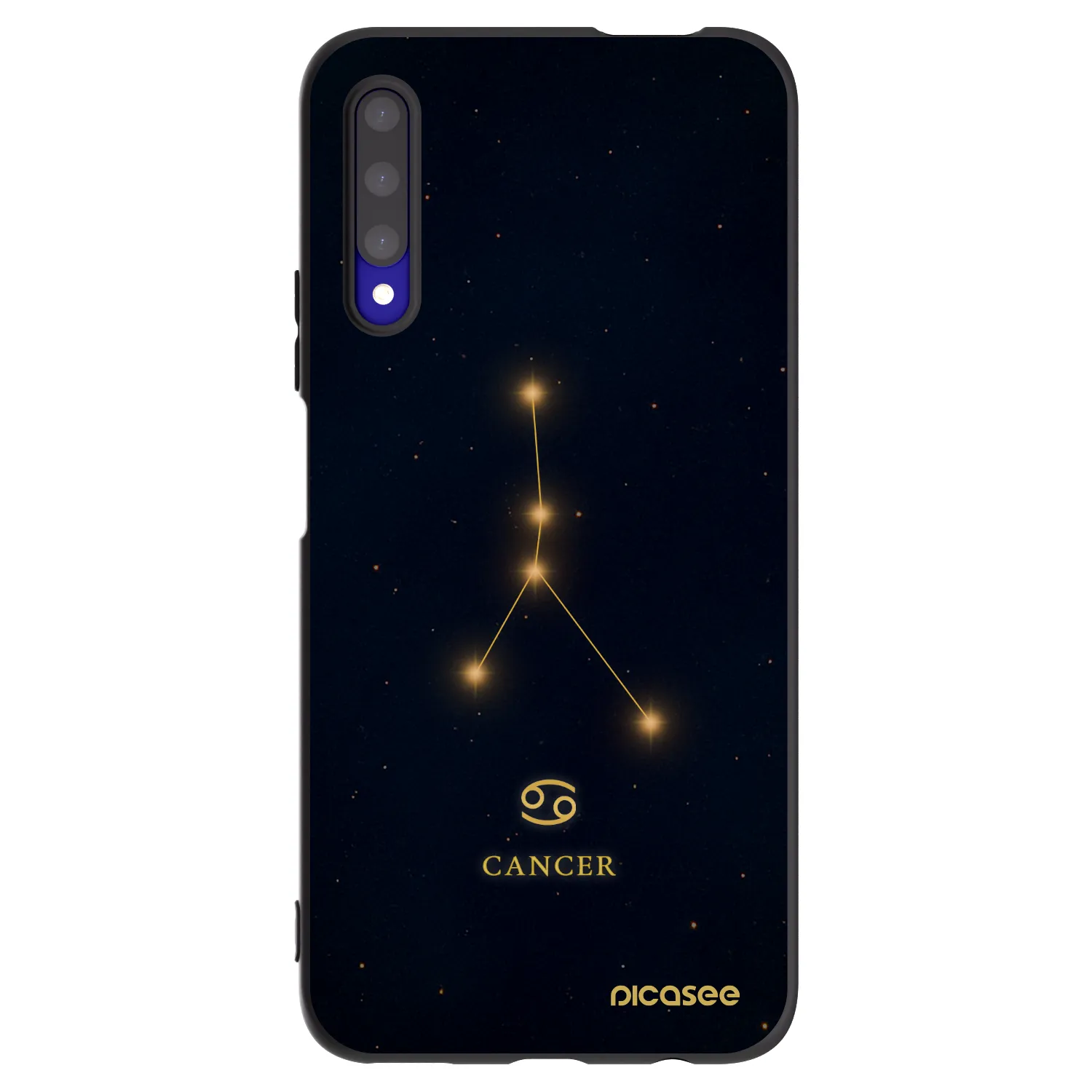 Picasee Μαύρη θήκη σιλικόνης για Honor 9X Pro - CANCER