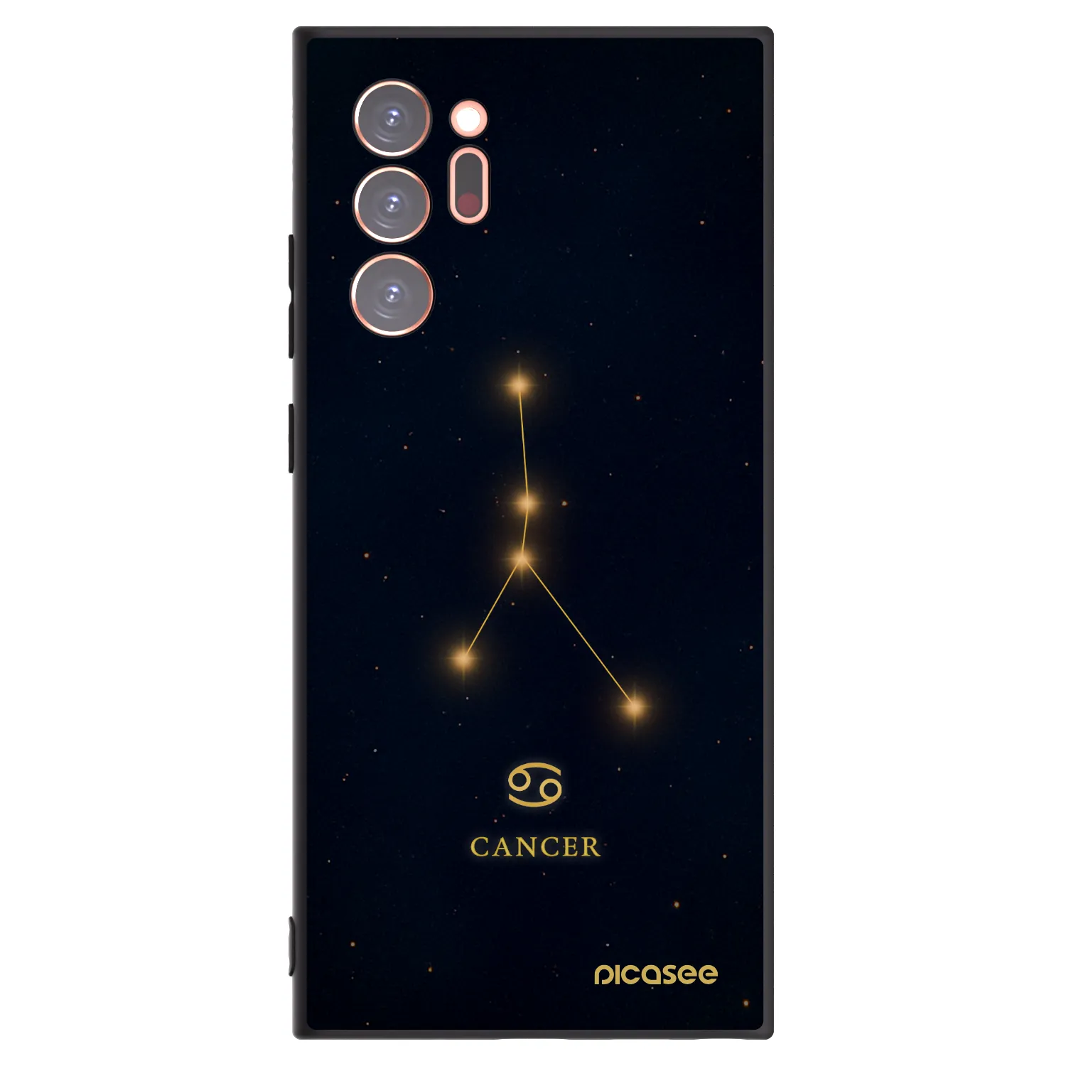Picasee Μαύρη θήκη σιλικόνης για Samsung Galaxy Note 20 Ultra - CANCER