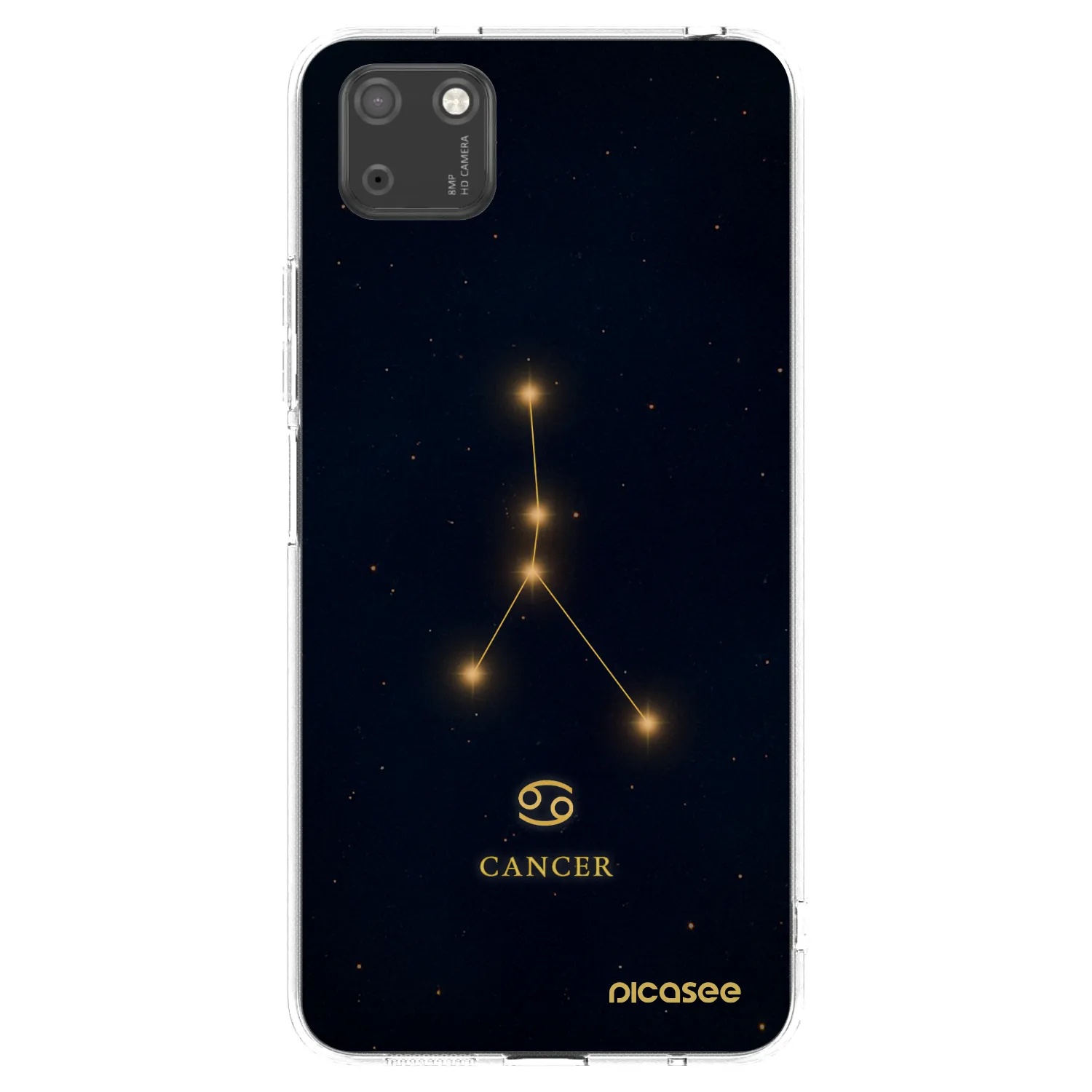 Picasee διαφανής θήκη σιλικόνης Huawei Y5P - CANCER