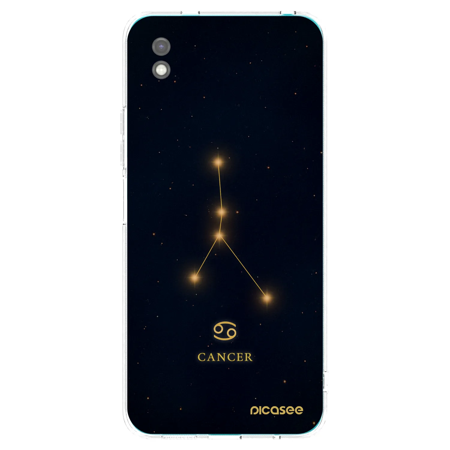 Picasee Μαύρη θήκη σιλικόνης για Xiaomi Redmi 9A - CANCER