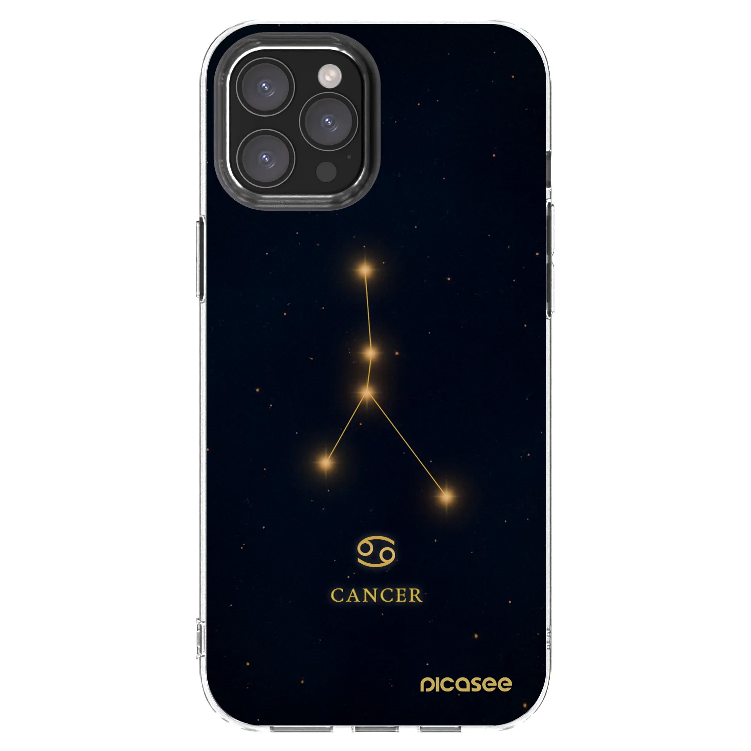 Picasee διαφανής θήκη σιλικόνης Apple iPhone 12 Pro Max - CANCER