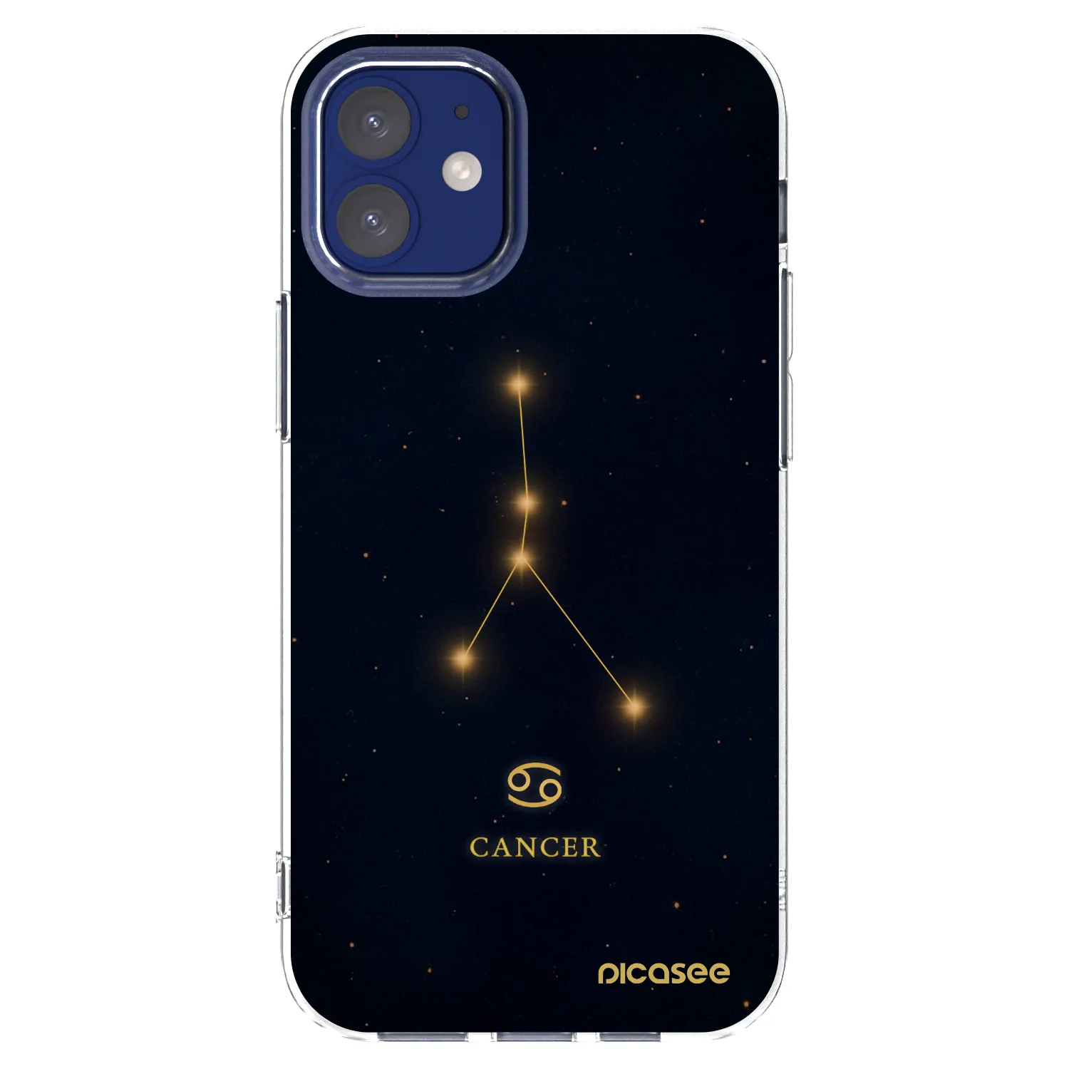 Picasee διαφανής θήκη σιλικόνης Apple iPhone 12 mini - CANCER