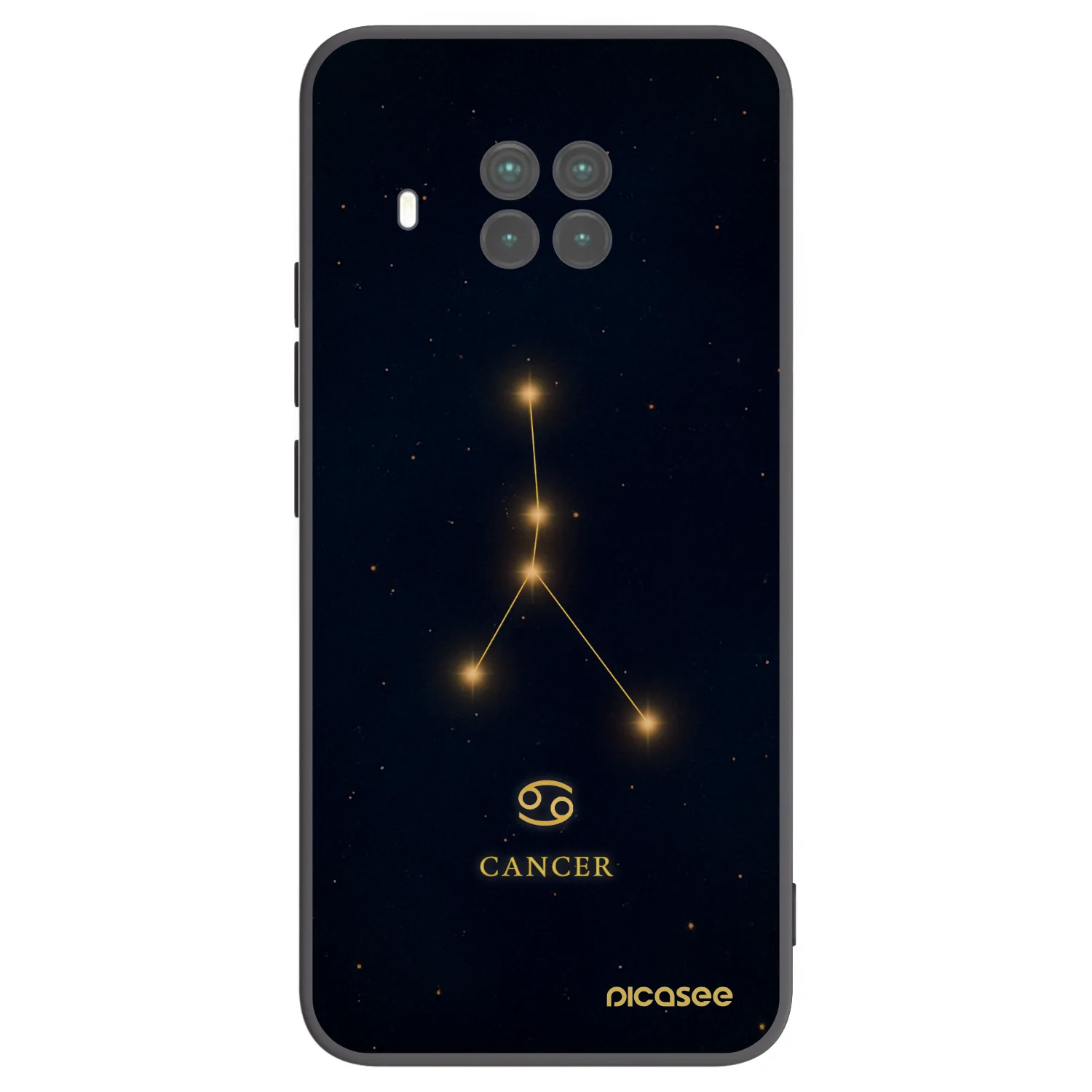 Picasee Μαύρη θήκη σιλικόνης για Xiaomi Mi 10T Lite - CANCER