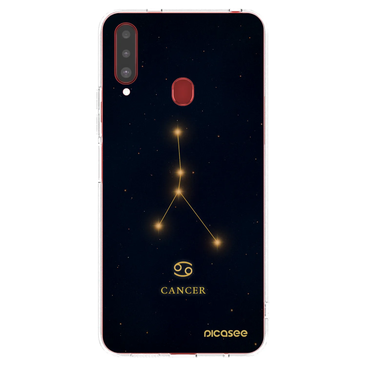 Picasee διαφανής θήκη σιλικόνης Samsung Galaxy A20s - CANCER