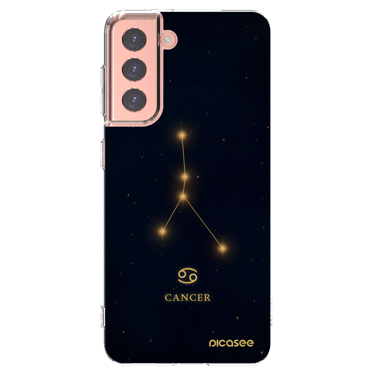 Picasee διαφανής θήκη σιλικόνης Samsung Galaxy S21 5G G991B - CANCER