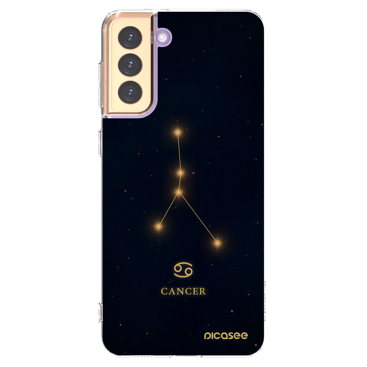 Picasee διαφανής θήκη σιλικόνης Samsung Galaxy S21+ 5G G996F - CANCER