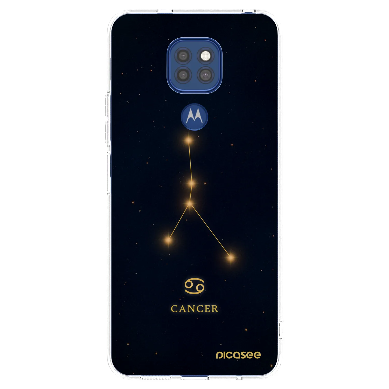 Picasee διαφανής θήκη σιλικόνης Motorola Moto G9 Play - CANCER