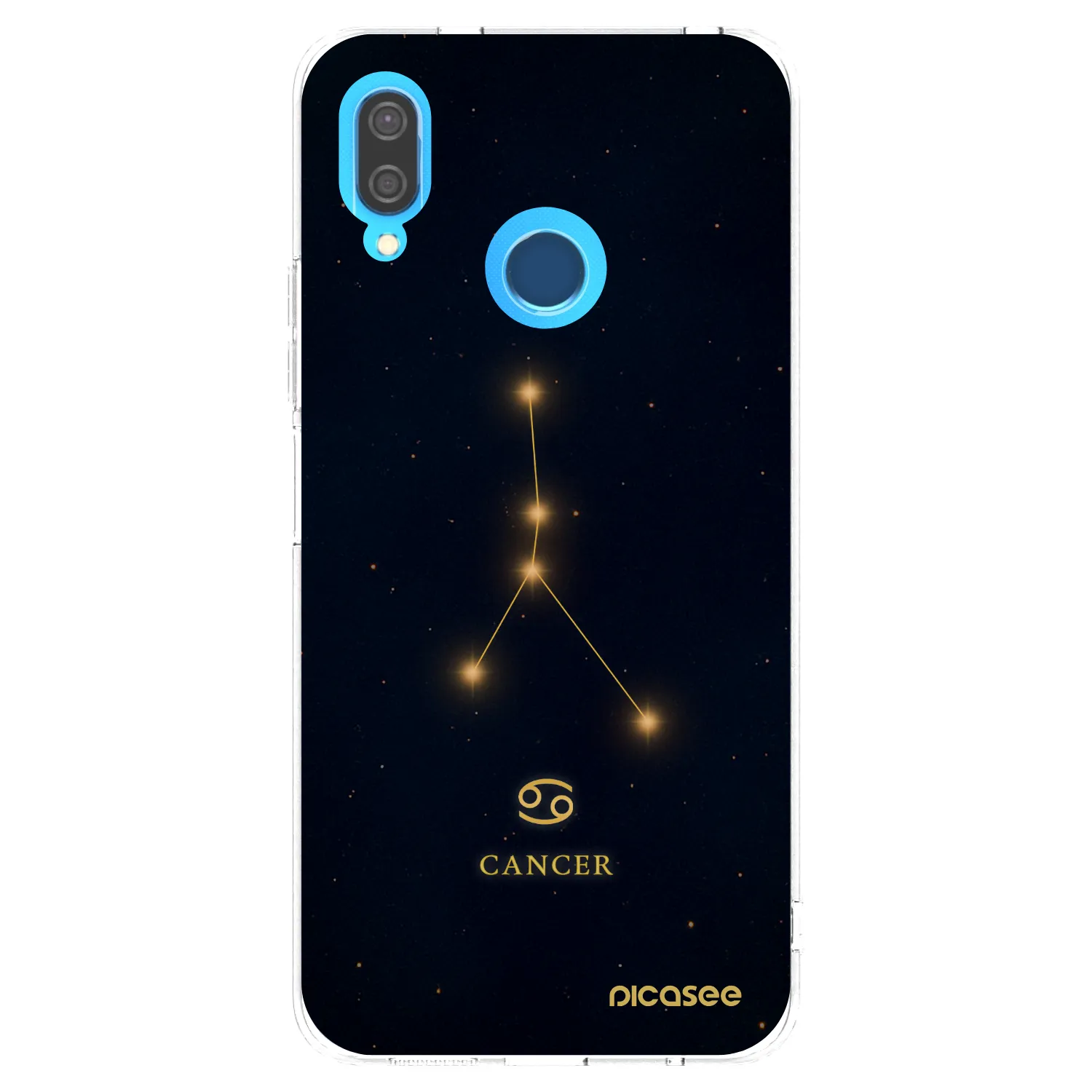 Picasee διαφανής θήκη σιλικόνης Huawei P20 Lite - CANCER