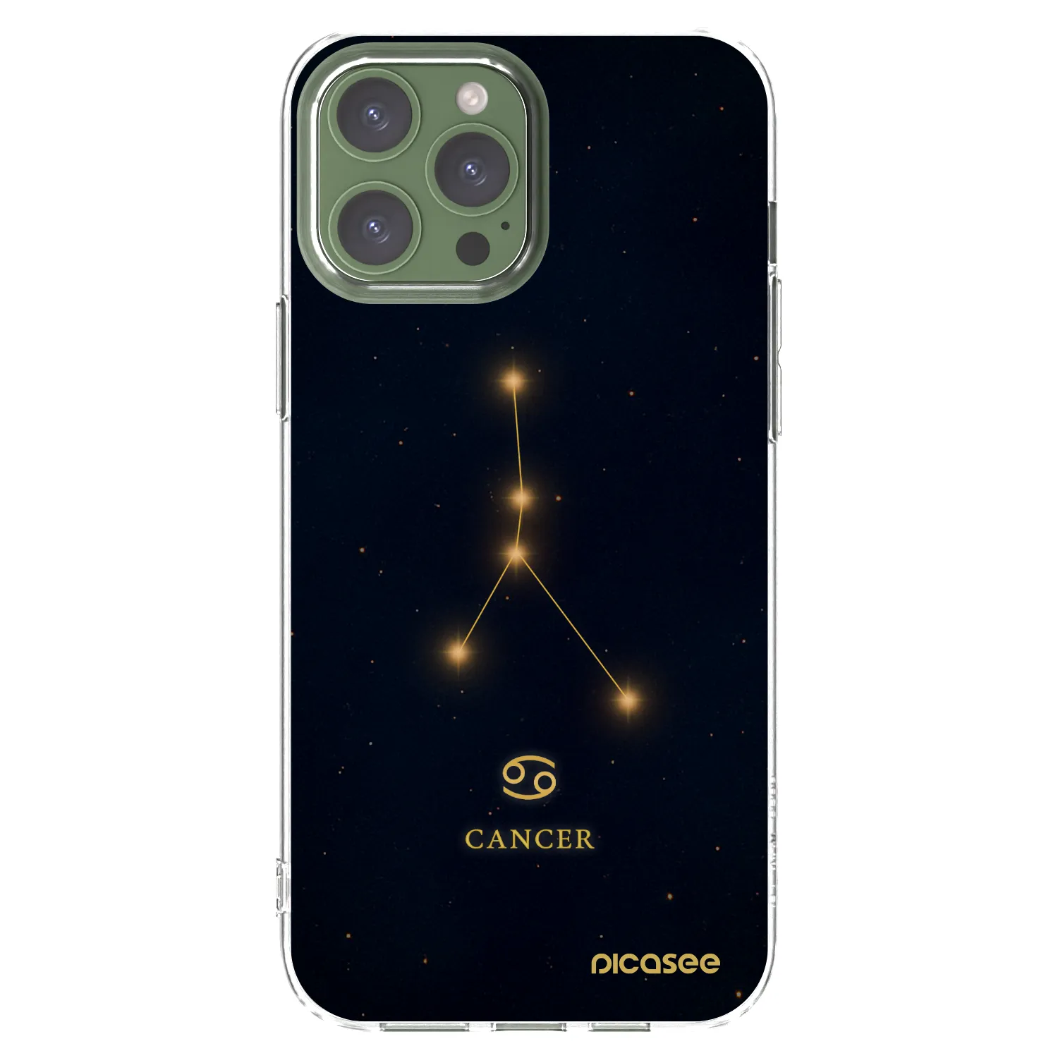 Picasee διαφανής θήκη σιλικόνης Apple iPhone 13 Pro Max - CANCER