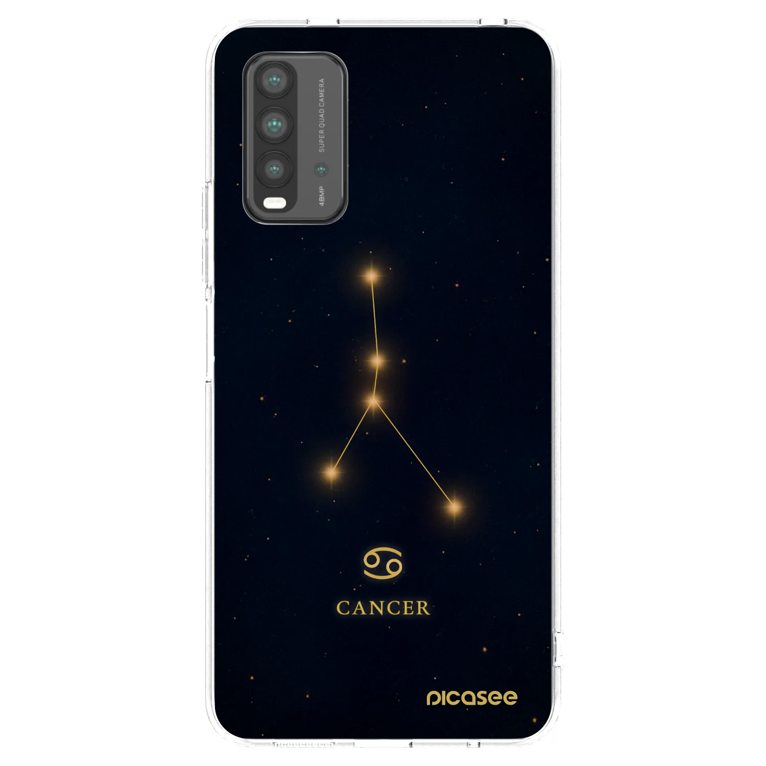 Picasee Μαύρη θήκη σιλικόνης για Xiaomi Redmi 9T - CANCER