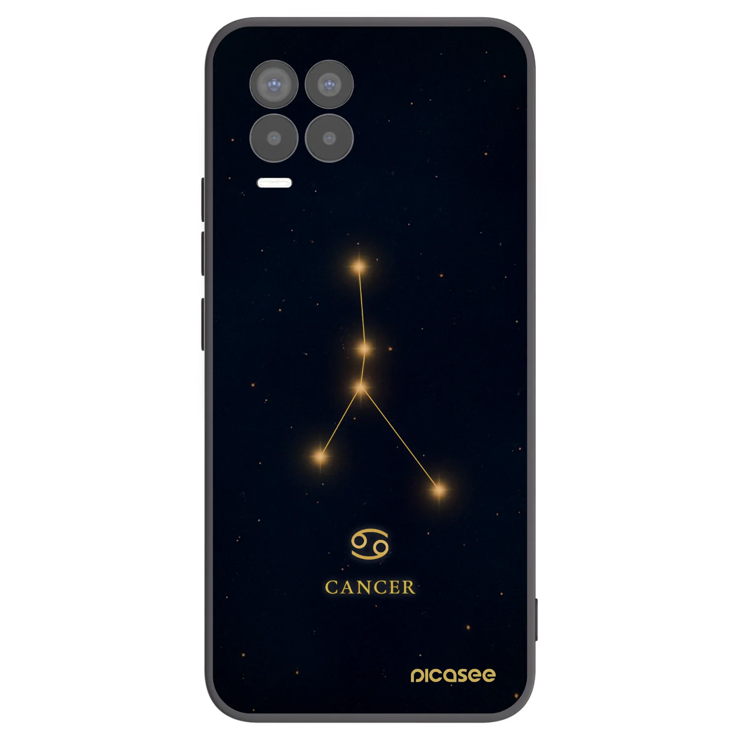 Picasee Μαύρη θήκη σιλικόνης για Realme 8 Pro - CANCER