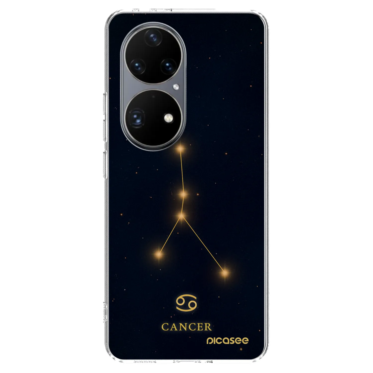 Picasee διαφανής θήκη σιλικόνης Huawei P50 - CANCER