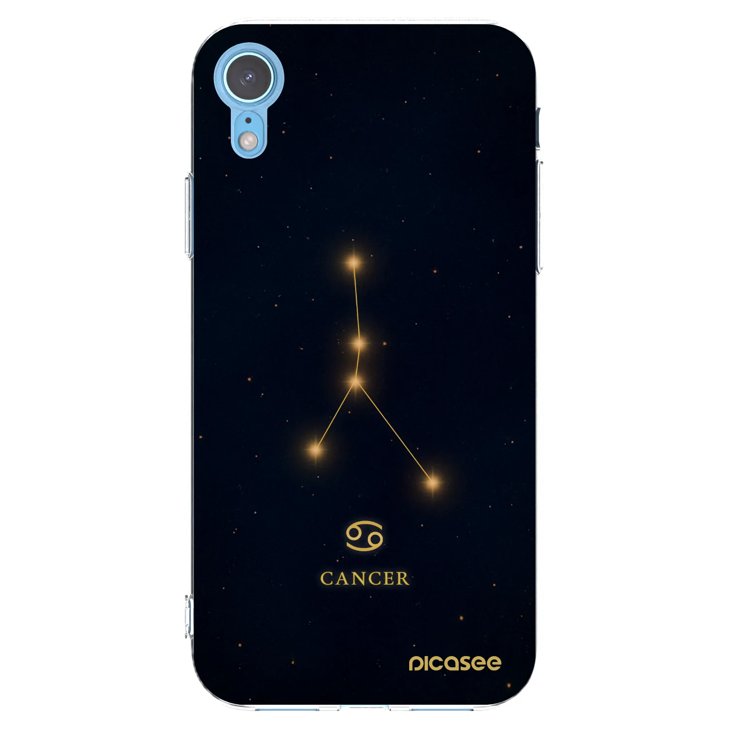 Picasee διαφανής θήκη σιλικόνης Apple iPhone XR - CANCER