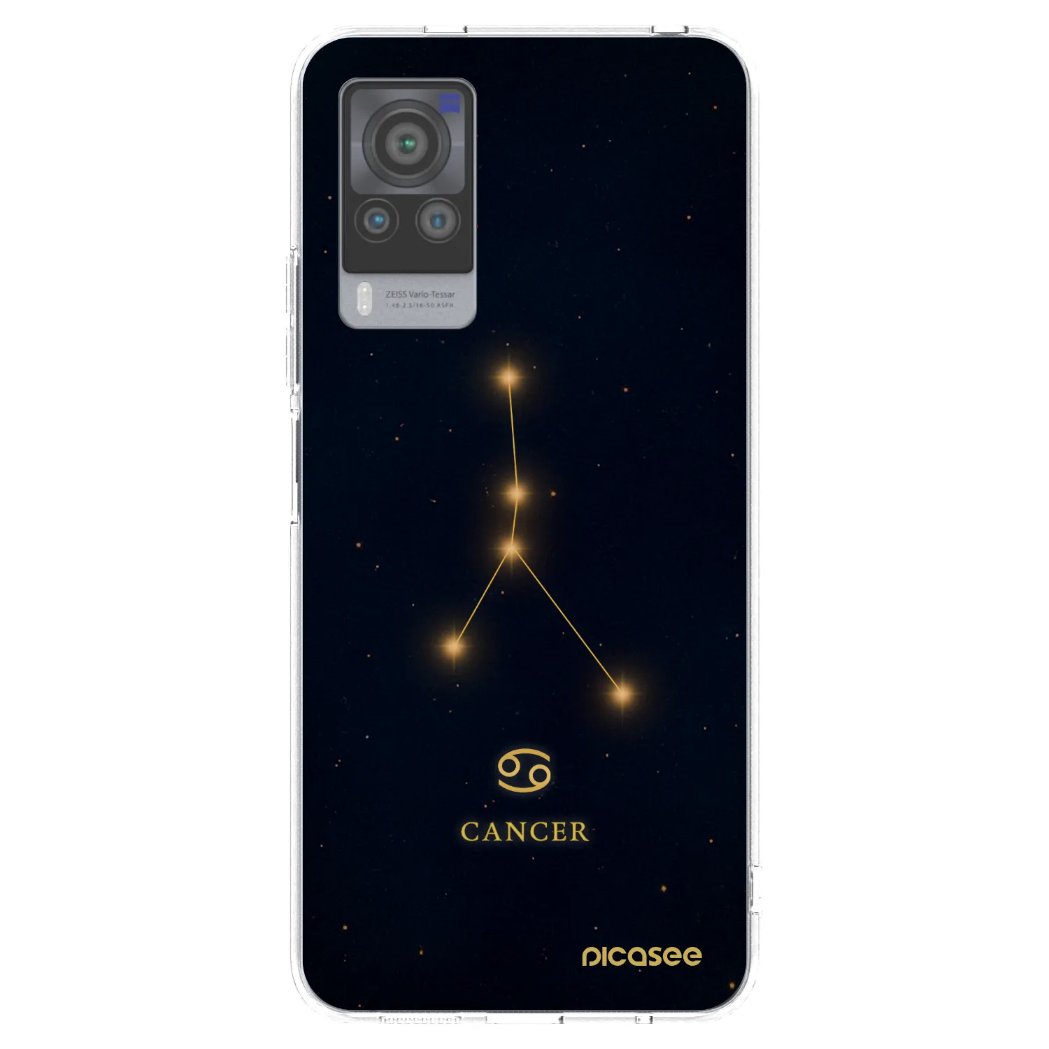 Picasee διαφανής θήκη σιλικόνης Vivo X60 Pro 5G - CANCER