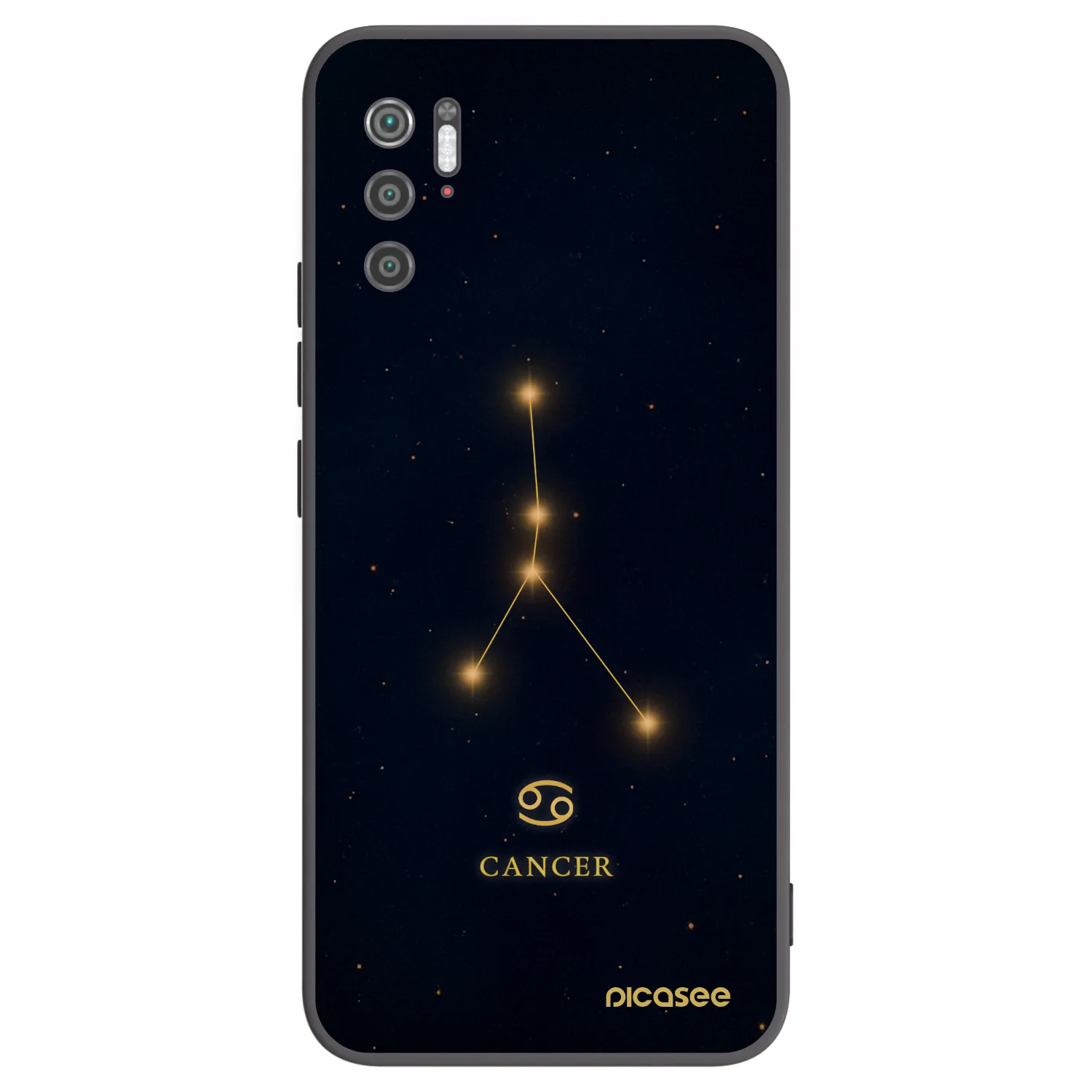Picasee Μαύρη θήκη σιλικόνης για Xiaomi Poco M3 Pro 5G - CANCER
