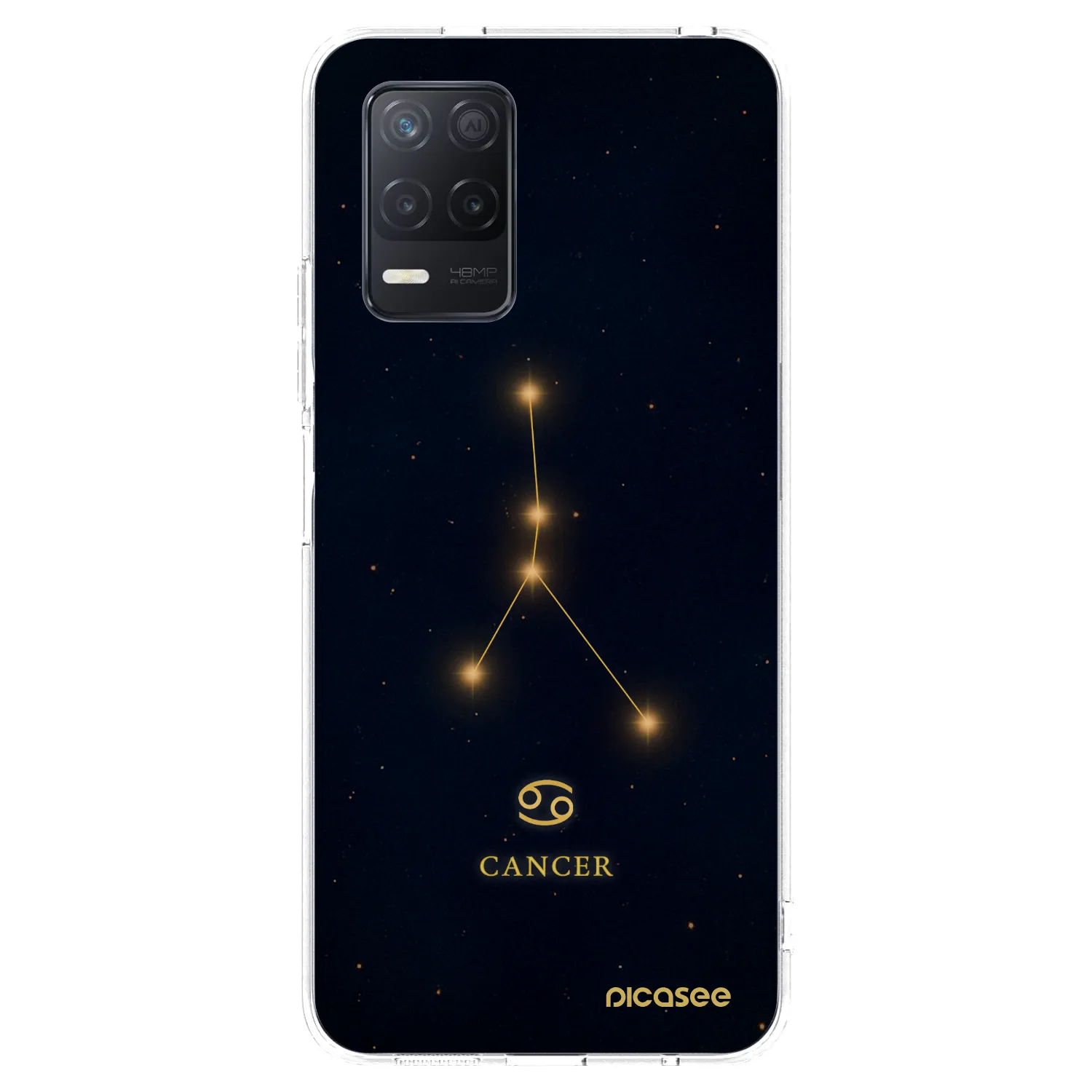 Picasee διαφανής θήκη σιλικόνης Realme 8 5G - CANCER