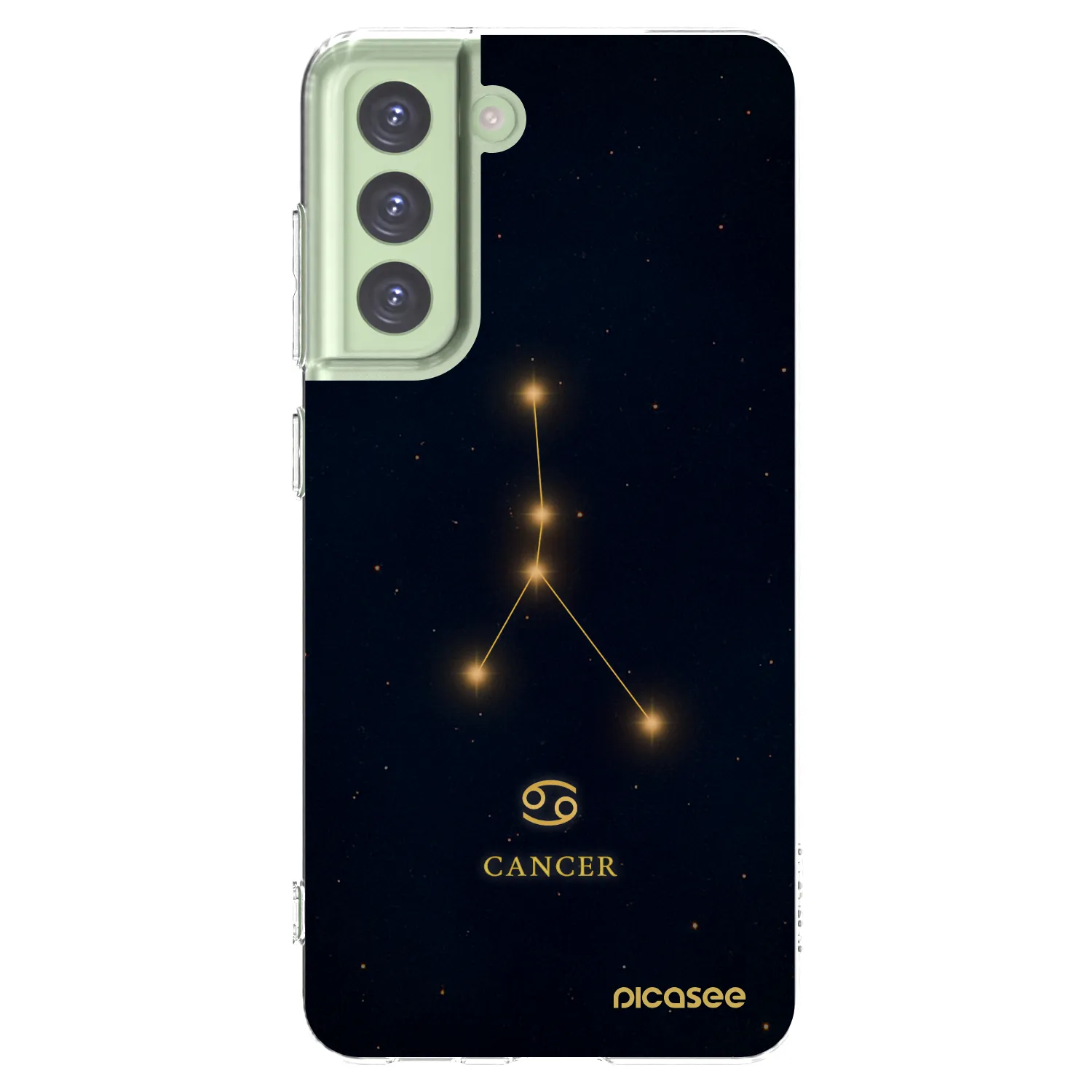 Picasee διαφανής θήκη σιλικόνης Samsung Galaxy S21 FE 5G - CANCER