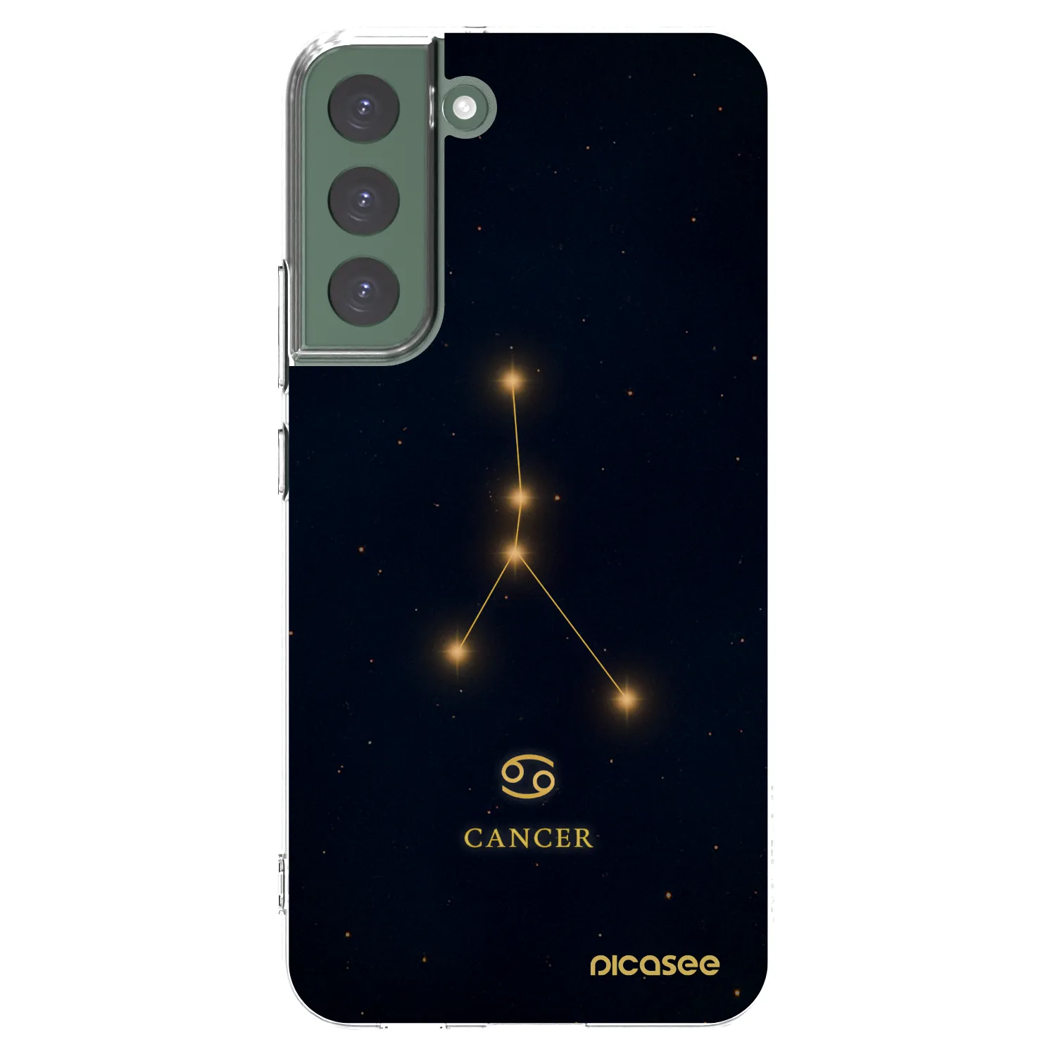 Picasee διαφανής θήκη σιλικόνης Samsung Galaxy S22+ 5G - CANCER