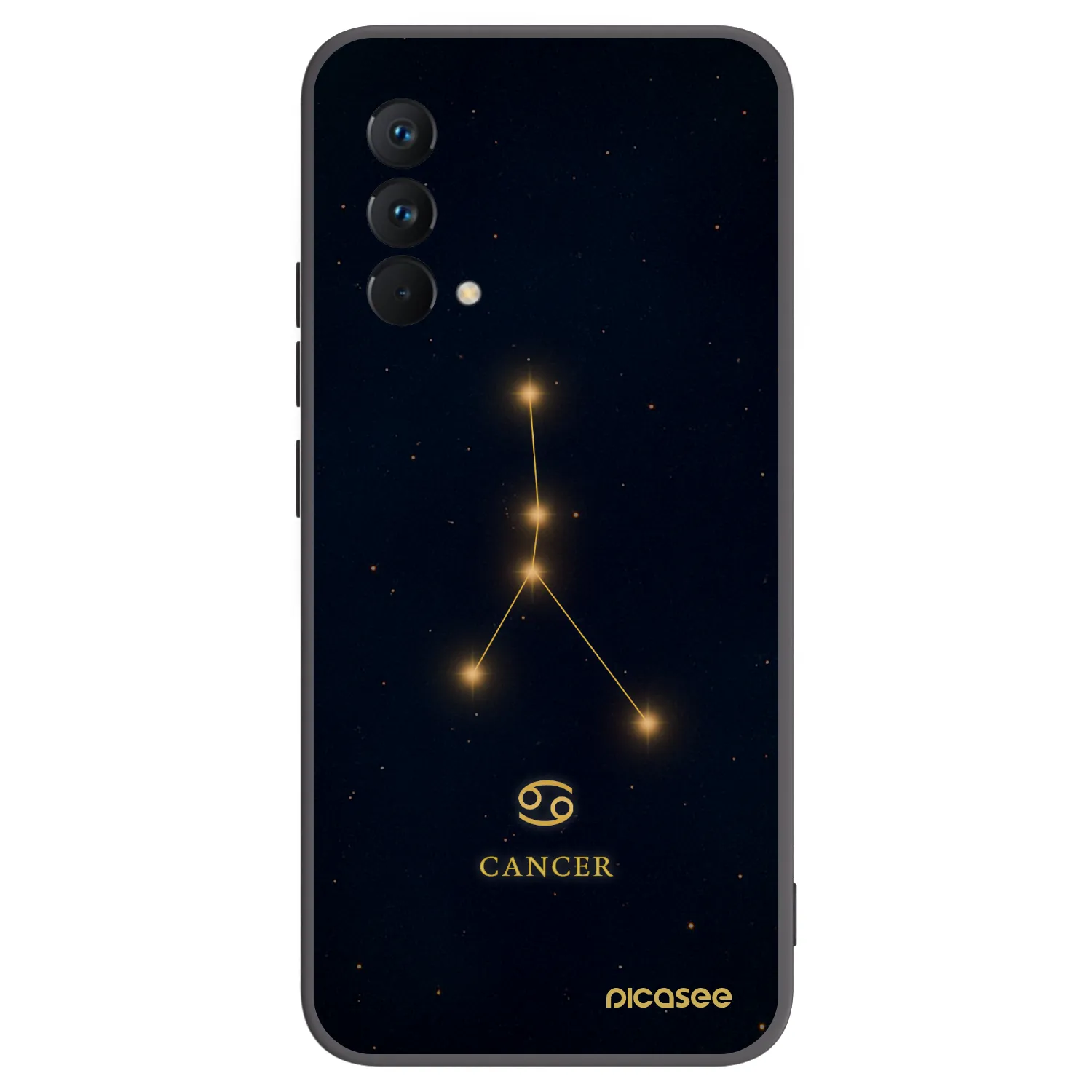 Picasee Μαύρη θήκη σιλικόνης για Realme GT Master Edition 5G - CANCER