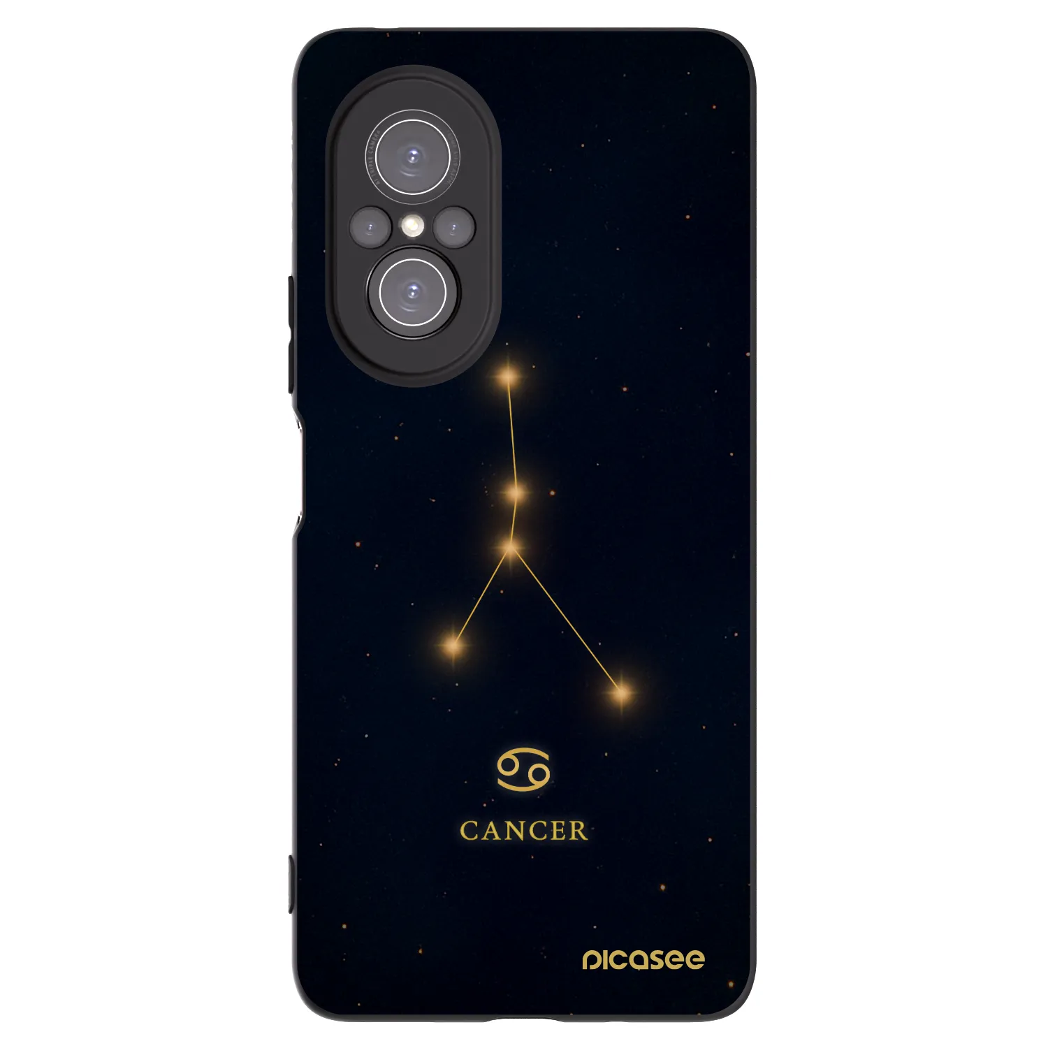 Picasee Μαύρη θήκη σιλικόνης για Huawei Nova 9 SE - CANCER