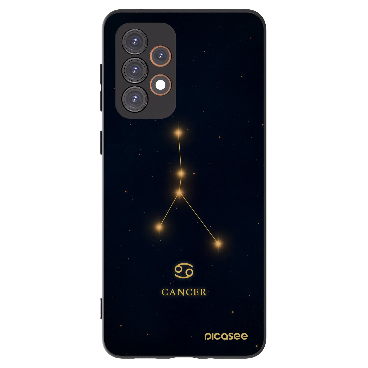 Picasee Μαύρη θήκη σιλικόνης για Samsung Galaxy A33 5G A336 - CANCER