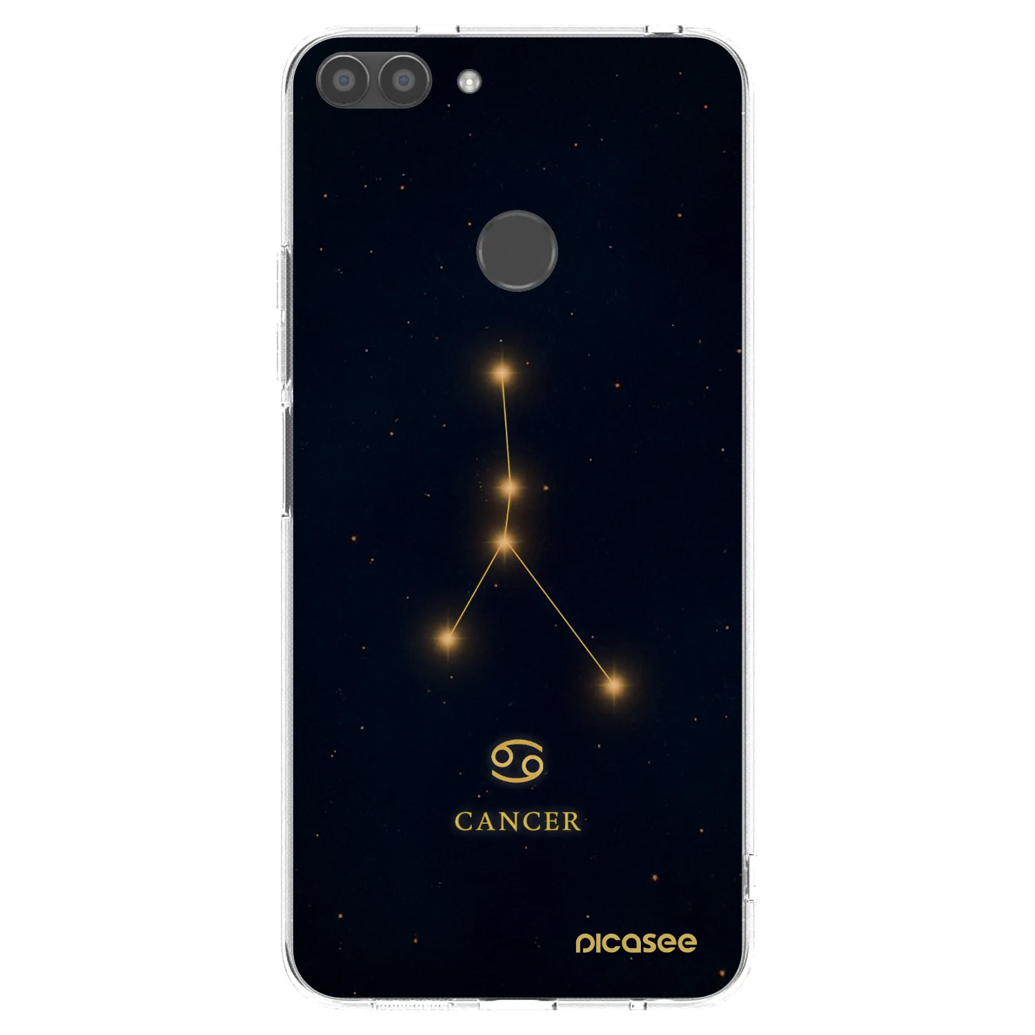 Picasee διαφανής θήκη σιλικόνης Huawei P Smart - CANCER