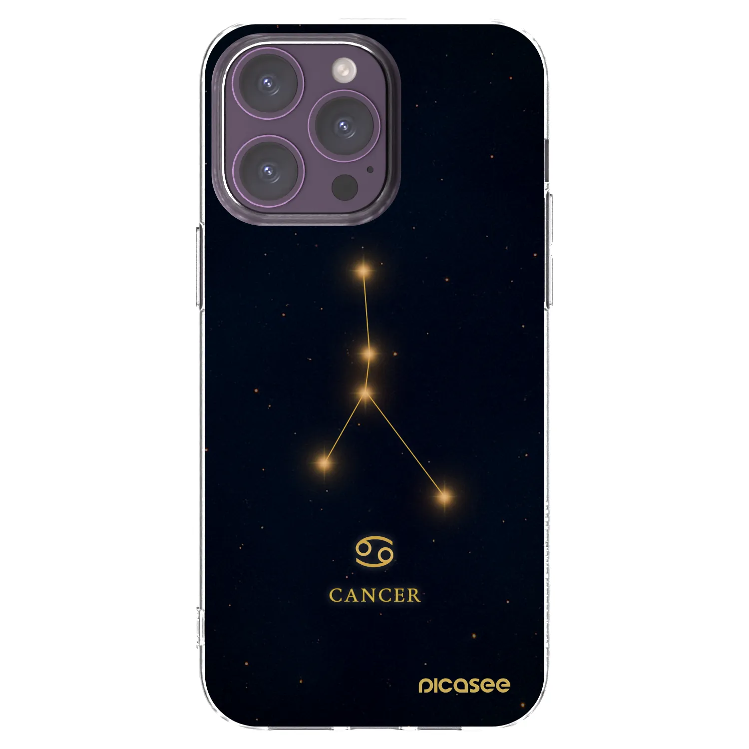 Picasee διαφανής θήκη σιλικόνης Apple iPhone 14 Pro Max - CANCER