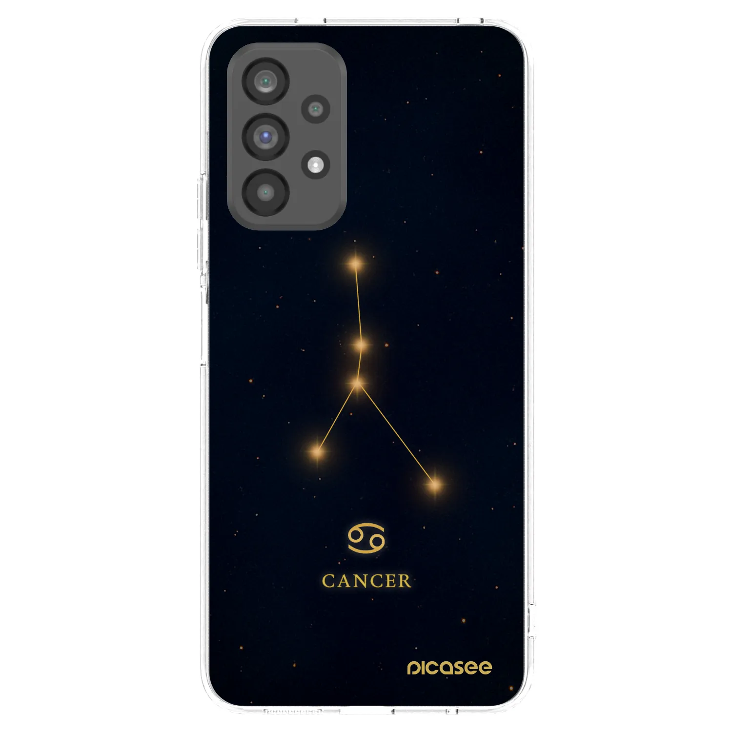 Picasee διαφανής θήκη σιλικόνης Samsung Galaxy A73 5G - CANCER