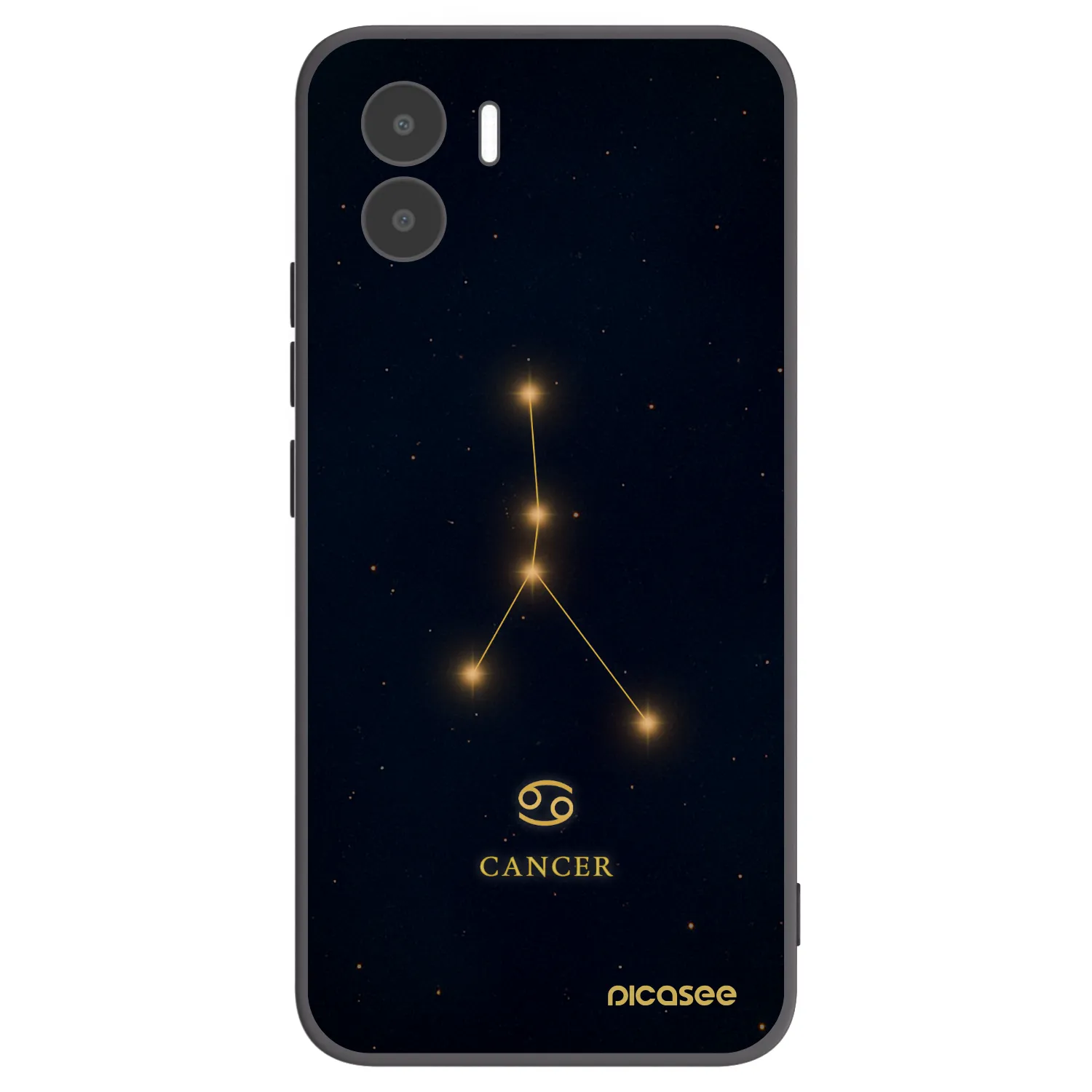 Picasee Μαύρη θήκη σιλικόνης για Xiaomi Redmi A1 - CANCER