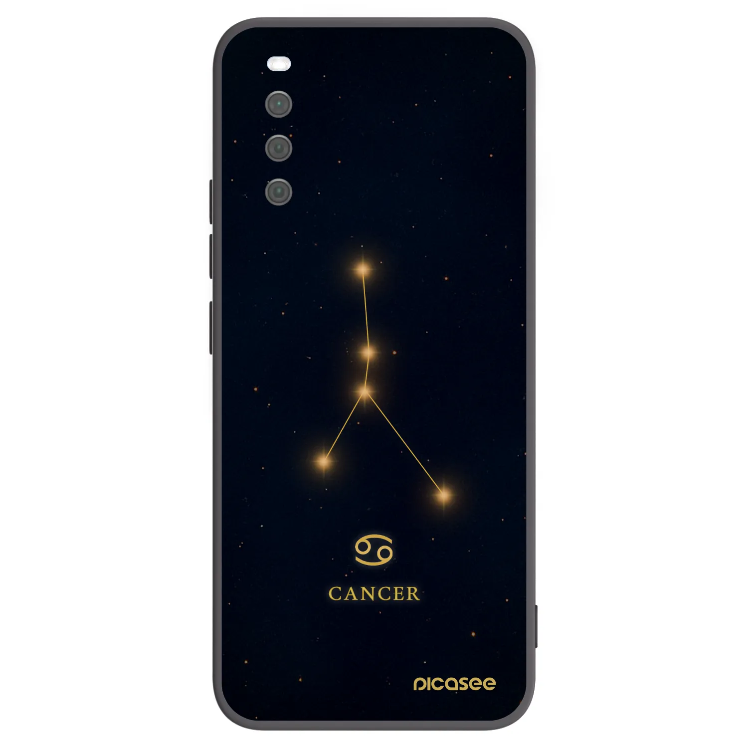 Picasee Μαύρη θήκη σιλικόνης για Sony Xperia 10 III - CANCER
