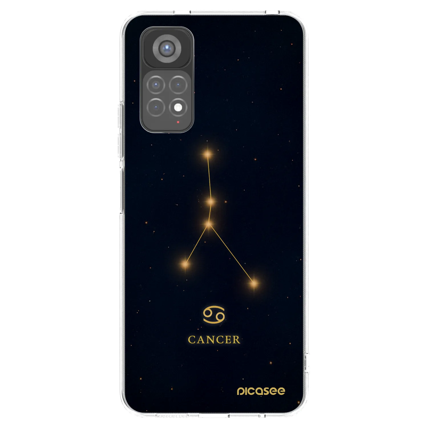 Picasee διαφανής θήκη σιλικόνης Xiaomi Redmi Note 11S 5G - CANCER