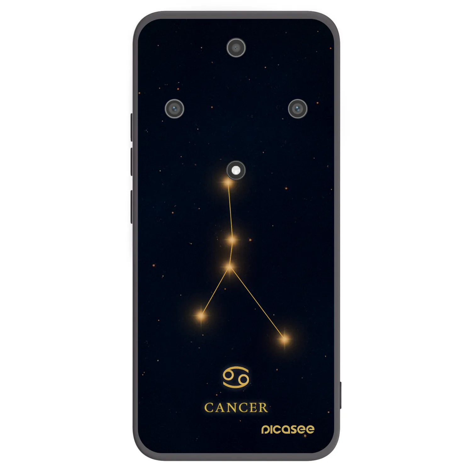 Picasee Μαύρη θήκη σιλικόνης για Honor Magic5 Lite 5G - CANCER